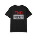 T-Shirt — "End Flock Safety" Graphic Tee (Surveillance Awareness)