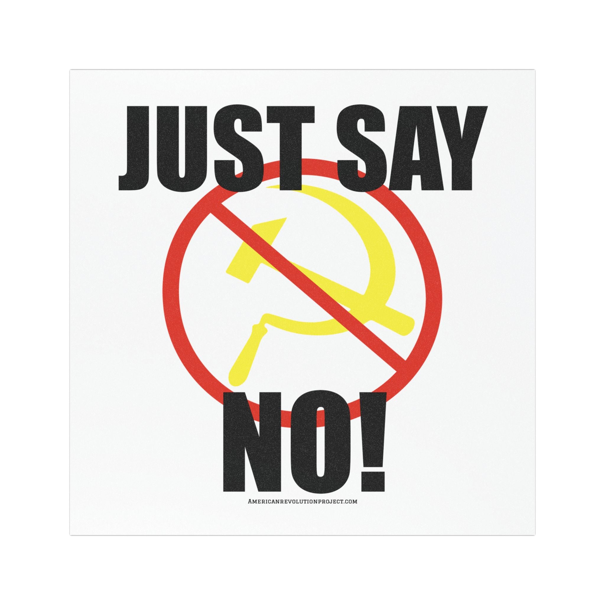 "Just Say No" - Car Magnet